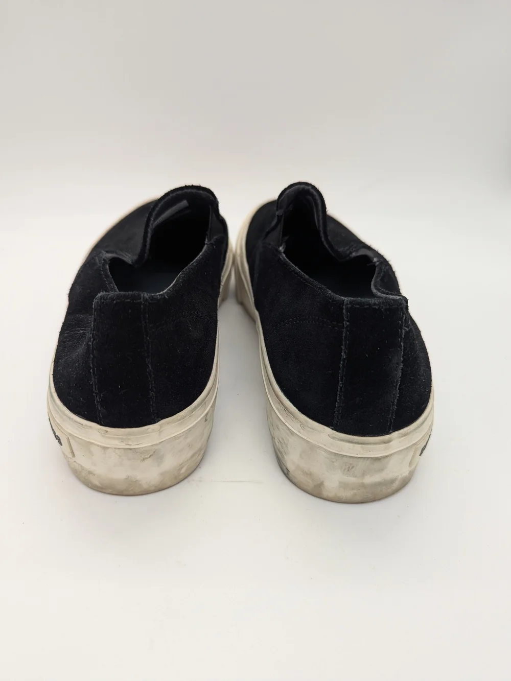 SeaVees Women's Baja Black Suede Slip-On Platform Sneakers Size 7